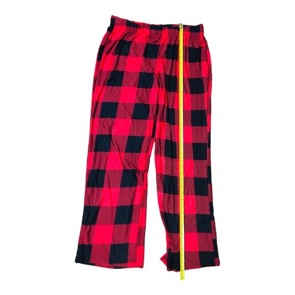 2pack Black & White, Red & Black Checkered soft cozy pajama pants size large new - Picture 10 of 16